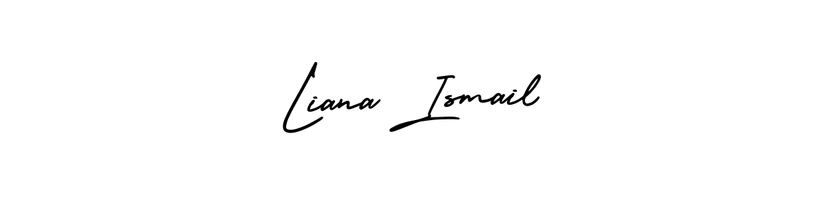 How to make Liana Ismail name signature. Use AmerikaSignatureDemo-Regular style for creating short signs online. This is the latest handwritten sign. Liana Ismail signature style 3 images and pictures png