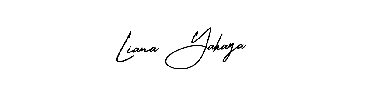 Also we have Liana Yahaya name is the best signature style. Create professional handwritten signature collection using AmerikaSignatureDemo-Regular autograph style. Liana Yahaya signature style 3 images and pictures png