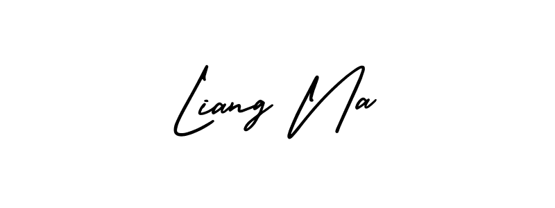 Make a beautiful signature design for name Liang Na. With this signature (AmerikaSignatureDemo-Regular) style, you can create a handwritten signature for free. Liang Na signature style 3 images and pictures png