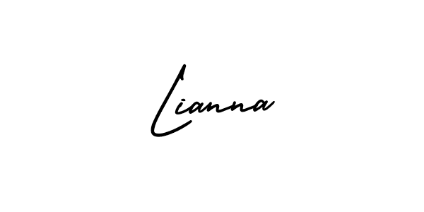 Design your own signature with our free online signature maker. With this signature software, you can create a handwritten (AmerikaSignatureDemo-Regular) signature for name Lianna. Lianna signature style 3 images and pictures png