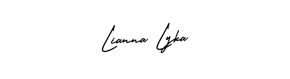 if you are searching for the best signature style for your name Lianna Lyka. so please give up your signature search. here we have designed multiple signature styles  using AmerikaSignatureDemo-Regular. Lianna Lyka signature style 3 images and pictures png