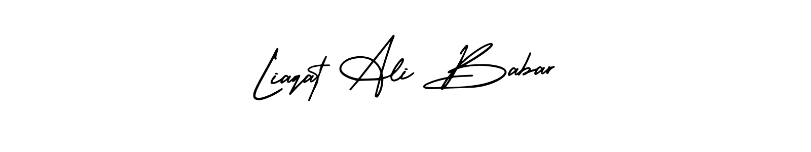 It looks lik you need a new signature style for name Liaqat Ali Babar. Design unique handwritten (AmerikaSignatureDemo-Regular) signature with our free signature maker in just a few clicks. Liaqat Ali Babar signature style 3 images and pictures png