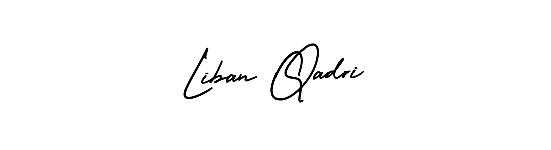 Make a short Liban Qadri signature style. Manage your documents anywhere anytime using AmerikaSignatureDemo-Regular. Create and add eSignatures, submit forms, share and send files easily. Liban Qadri signature style 3 images and pictures png