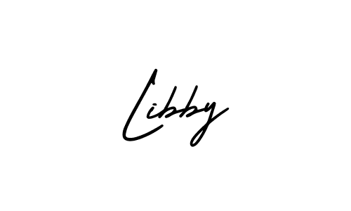 Use a signature maker to create a handwritten signature online. With this signature software, you can design (AmerikaSignatureDemo-Regular) your own signature for name Libby. Libby signature style 3 images and pictures png