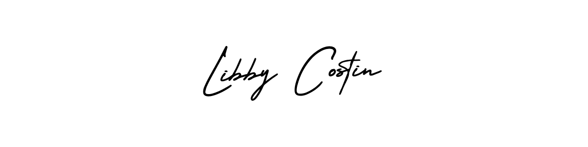 if you are searching for the best signature style for your name Libby Costin. so please give up your signature search. here we have designed multiple signature styles  using AmerikaSignatureDemo-Regular. Libby Costin signature style 3 images and pictures png