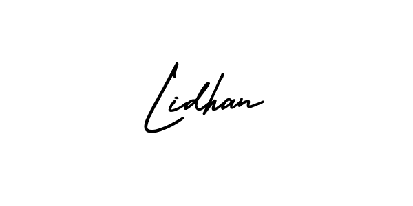 Check out images of Autograph of Lidhan name. Actor Lidhan Signature Style. AmerikaSignatureDemo-Regular is a professional sign style online. Lidhan signature style 3 images and pictures png