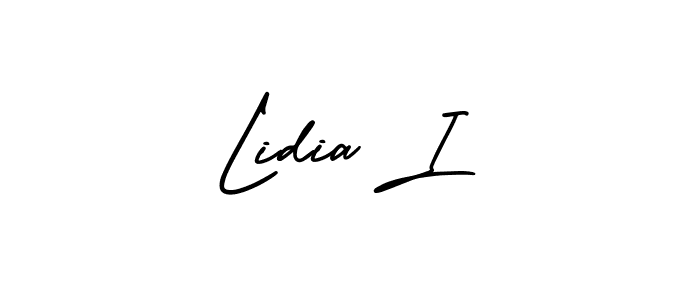 Also we have Lidia I name is the best signature style. Create professional handwritten signature collection using AmerikaSignatureDemo-Regular autograph style. Lidia I signature style 3 images and pictures png