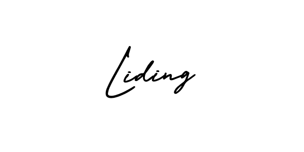 Make a beautiful signature design for name Liding. Use this online signature maker to create a handwritten signature for free. Liding signature style 3 images and pictures png
