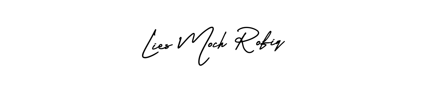 You can use this online signature creator to create a handwritten signature for the name Lies Moch Rofiq. This is the best online autograph maker. Lies Moch Rofiq signature style 3 images and pictures png