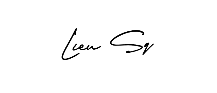 AmerikaSignatureDemo-Regular is a professional signature style that is perfect for those who want to add a touch of class to their signature. It is also a great choice for those who want to make their signature more unique. Get Lieu Sq name to fancy signature for free. Lieu Sq signature style 3 images and pictures png