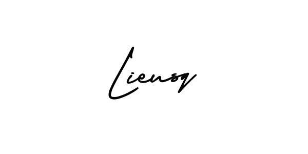 Design your own signature with our free online signature maker. With this signature software, you can create a handwritten (AmerikaSignatureDemo-Regular) signature for name Lieusq. Lieusq signature style 3 images and pictures png