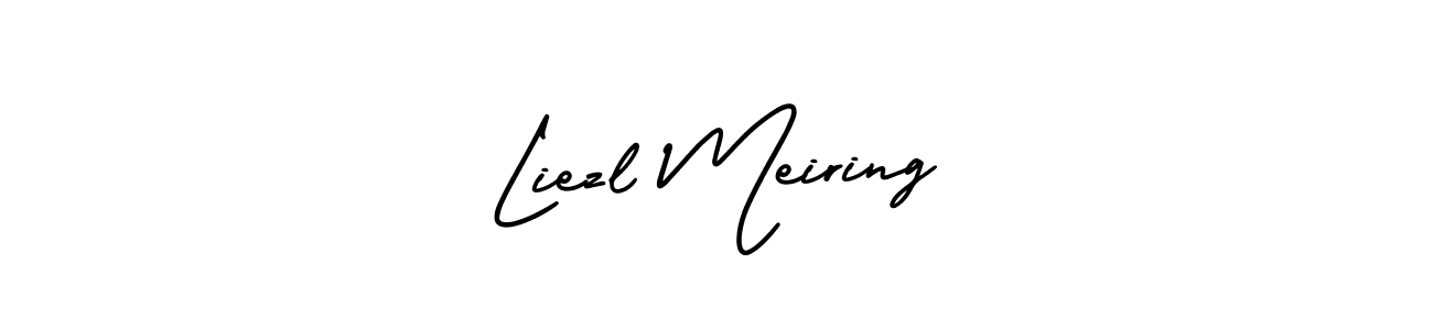 Liezl Meiring stylish signature style. Best Handwritten Sign (AmerikaSignatureDemo-Regular) for my name. Handwritten Signature Collection Ideas for my name Liezl Meiring. Liezl Meiring signature style 3 images and pictures png