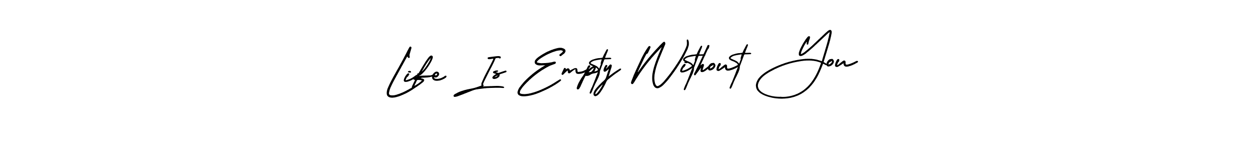 You can use this online signature creator to create a handwritten signature for the name Life Is Empty Without You. This is the best online autograph maker. Life Is Empty Without You signature style 3 images and pictures png