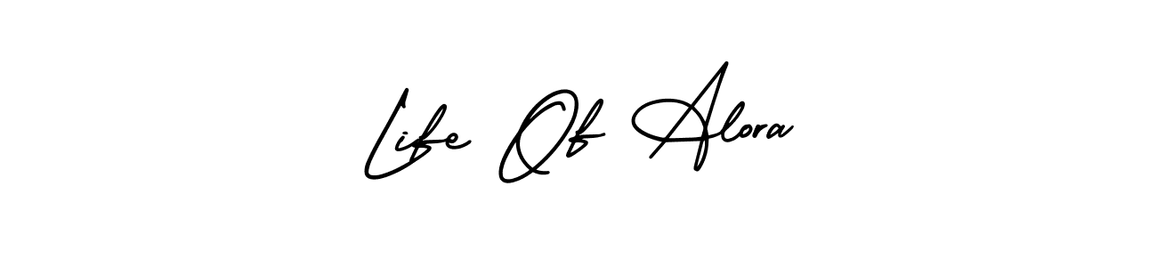 Make a beautiful signature design for name Life Of Alora. With this signature (AmerikaSignatureDemo-Regular) style, you can create a handwritten signature for free. Life Of Alora signature style 3 images and pictures png