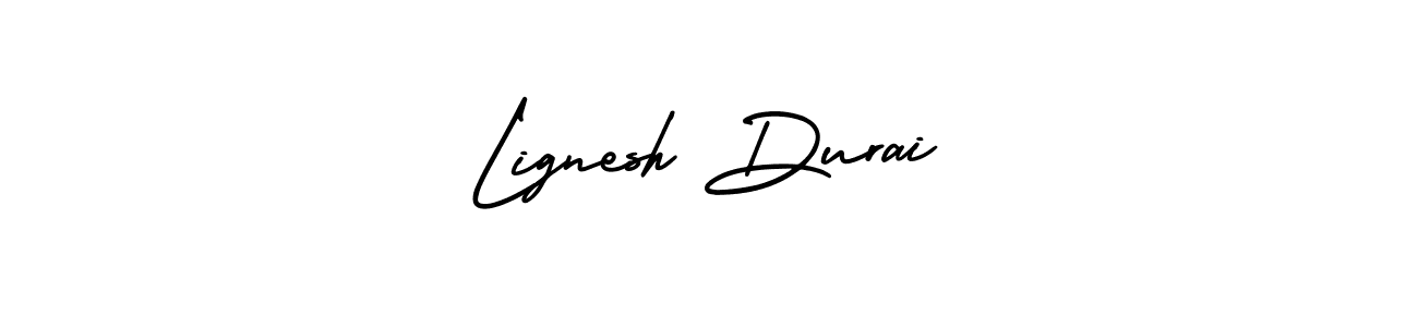 How to Draw Lignesh Durai signature style? AmerikaSignatureDemo-Regular is a latest design signature styles for name Lignesh Durai. Lignesh Durai signature style 3 images and pictures png