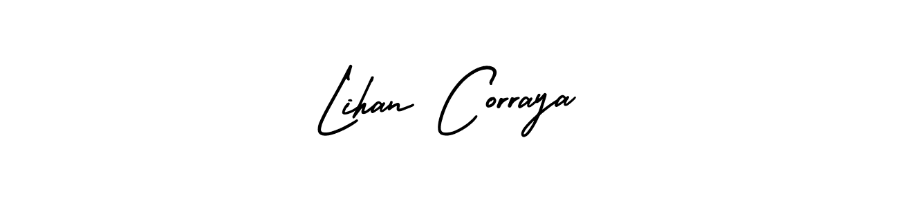 Create a beautiful signature design for name Lihan Corraya. With this signature (AmerikaSignatureDemo-Regular) fonts, you can make a handwritten signature for free. Lihan Corraya signature style 3 images and pictures png