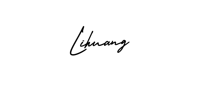 Create a beautiful signature design for name Lihuang. With this signature (AmerikaSignatureDemo-Regular) fonts, you can make a handwritten signature for free. Lihuang signature style 3 images and pictures png