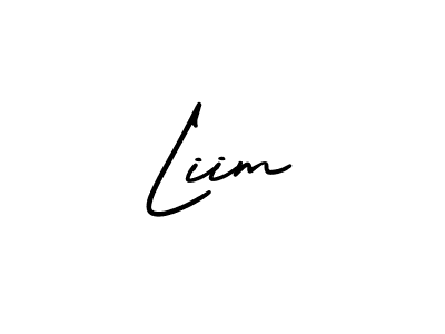 How to make Liim name signature. Use AmerikaSignatureDemo-Regular style for creating short signs online. This is the latest handwritten sign. Liim signature style 3 images and pictures png