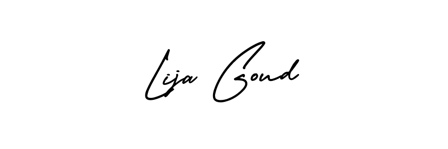 Create a beautiful signature design for name Lija Goud. With this signature (AmerikaSignatureDemo-Regular) fonts, you can make a handwritten signature for free. Lija Goud signature style 3 images and pictures png