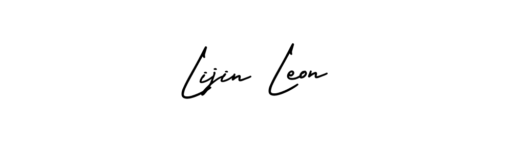 Best and Professional Signature Style for Lijin Leon. AmerikaSignatureDemo-Regular Best Signature Style Collection. Lijin Leon signature style 3 images and pictures png