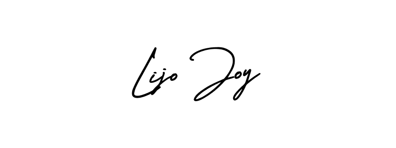 The best way (AmerikaSignatureDemo-Regular) to make a short signature is to pick only two or three words in your name. The name Lijo Joy include a total of six letters. For converting this name. Lijo Joy signature style 3 images and pictures png