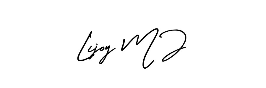 Make a beautiful signature design for name Lijoy M J. Use this online signature maker to create a handwritten signature for free. Lijoy M J signature style 3 images and pictures png