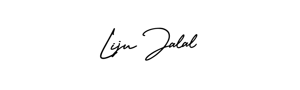 Also You can easily find your signature by using the search form. We will create Liju Jalal name handwritten signature images for you free of cost using AmerikaSignatureDemo-Regular sign style. Liju Jalal signature style 3 images and pictures png