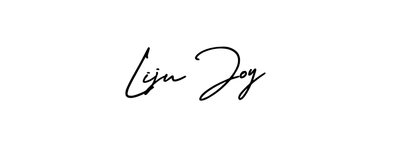 if you are searching for the best signature style for your name Liju Joy. so please give up your signature search. here we have designed multiple signature styles  using AmerikaSignatureDemo-Regular. Liju Joy signature style 3 images and pictures png