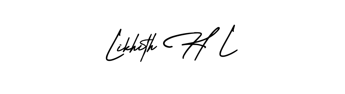 Here are the top 10 professional signature styles for the name Likhith H L. These are the best autograph styles you can use for your name. Likhith H L signature style 3 images and pictures png