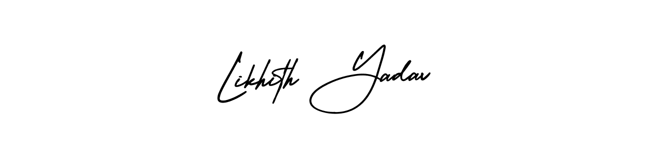 Also You can easily find your signature by using the search form. We will create Likhith Yadav name handwritten signature images for you free of cost using AmerikaSignatureDemo-Regular sign style. Likhith Yadav signature style 3 images and pictures png
