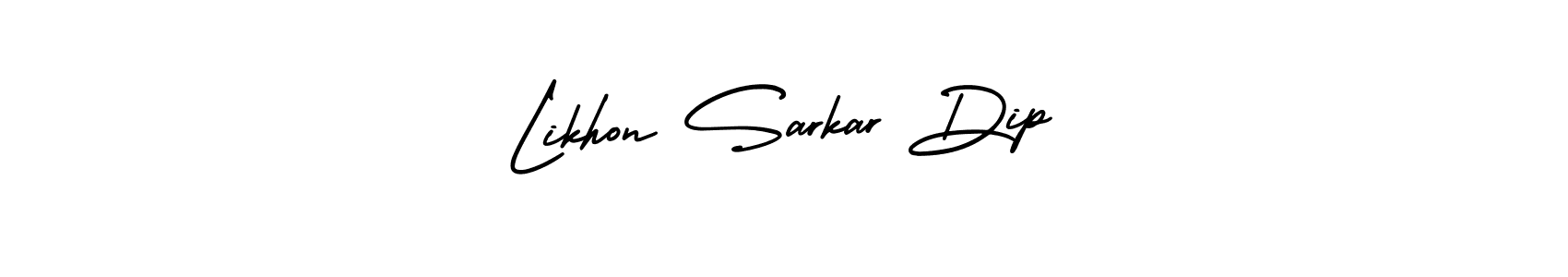 Design your own signature with our free online signature maker. With this signature software, you can create a handwritten (AmerikaSignatureDemo-Regular) signature for name Likhon Sarkar Dip. Likhon Sarkar Dip signature style 3 images and pictures png