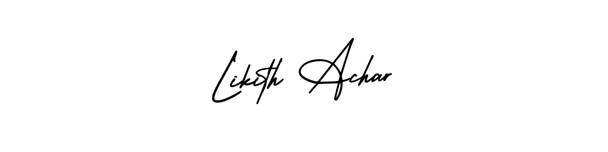 Also we have Likith Achar name is the best signature style. Create professional handwritten signature collection using AmerikaSignatureDemo-Regular autograph style. Likith Achar signature style 3 images and pictures png