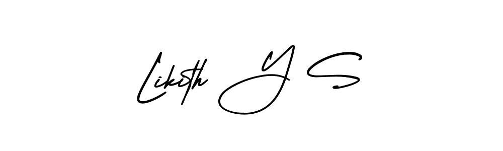 Design your own signature with our free online signature maker. With this signature software, you can create a handwritten (AmerikaSignatureDemo-Regular) signature for name Likith Y S. Likith Y S signature style 3 images and pictures png