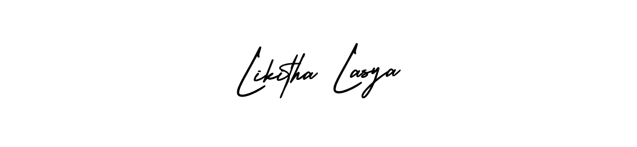 Create a beautiful signature design for name Likitha Lasya. With this signature (AmerikaSignatureDemo-Regular) fonts, you can make a handwritten signature for free. Likitha Lasya signature style 3 images and pictures png