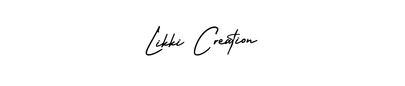 Also we have Likki Creation name is the best signature style. Create professional handwritten signature collection using AmerikaSignatureDemo-Regular autograph style. Likki Creation signature style 3 images and pictures png