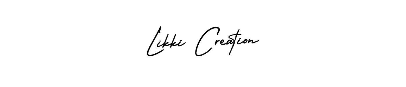 Also we have Likki Creation name is the best signature style. Create professional handwritten signature collection using AmerikaSignatureDemo-Regular autograph style. Likki Creation signature style 3 images and pictures png