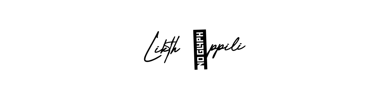 The best way (AmerikaSignatureDemo-Regular) to make a short signature is to pick only two or three words in your name. The name Likth íppili include a total of six letters. For converting this name. Likth íppili signature style 3 images and pictures png