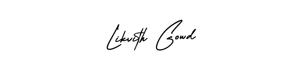 Also we have Likvith Gowd name is the best signature style. Create professional handwritten signature collection using AmerikaSignatureDemo-Regular autograph style. Likvith Gowd signature style 3 images and pictures png
