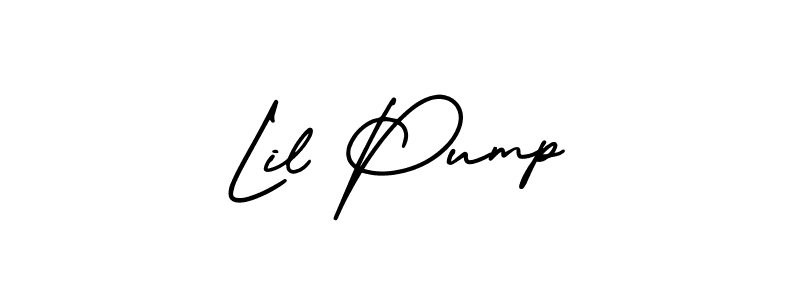 Create a beautiful signature design for name Lil Pump. With this signature (AmerikaSignatureDemo-Regular) fonts, you can make a handwritten signature for free. Lil Pump signature style 3 images and pictures png