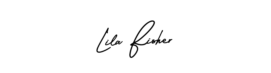 Make a beautiful signature design for name Lila Fisher. With this signature (AmerikaSignatureDemo-Regular) style, you can create a handwritten signature for free. Lila Fisher signature style 3 images and pictures png