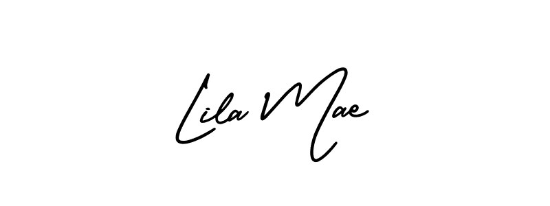 The best way (AmerikaSignatureDemo-Regular) to make a short signature is to pick only two or three words in your name. The name Lila Mae include a total of six letters. For converting this name. Lila Mae signature style 3 images and pictures png