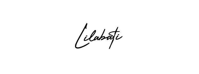 if you are searching for the best signature style for your name Lilabati. so please give up your signature search. here we have designed multiple signature styles  using AmerikaSignatureDemo-Regular. Lilabati signature style 3 images and pictures png
