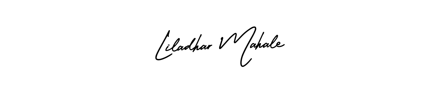 Design your own signature with our free online signature maker. With this signature software, you can create a handwritten (AmerikaSignatureDemo-Regular) signature for name Liladhar Mahale. Liladhar Mahale signature style 3 images and pictures png
