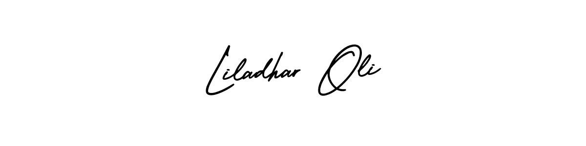 Similarly AmerikaSignatureDemo-Regular is the best handwritten signature design. Signature creator online .You can use it as an online autograph creator for name Liladhar Oli. Liladhar Oli signature style 3 images and pictures png