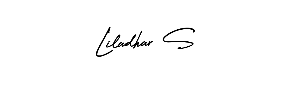 How to Draw Liladhar S signature style? AmerikaSignatureDemo-Regular is a latest design signature styles for name Liladhar S. Liladhar S signature style 3 images and pictures png