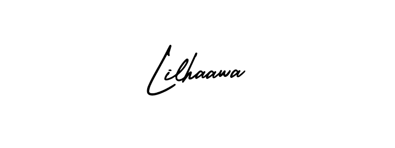 Similarly AmerikaSignatureDemo-Regular is the best handwritten signature design. Signature creator online .You can use it as an online autograph creator for name Lilhaawa. Lilhaawa signature style 3 images and pictures png