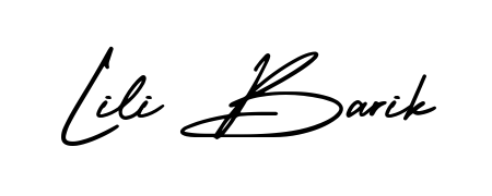 The best way (AmerikaSignatureDemo-Regular) to make a short signature is to pick only two or three words in your name. For converting this name Lili Barik. Lili Barik signature style 3 images and pictures png