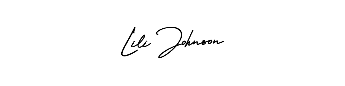 Check out images of Autograph of Lili Johnson name. Actor Lili Johnson Signature Style. AmerikaSignatureDemo-Regular is a professional sign style online. Lili Johnson signature style 3 images and pictures png