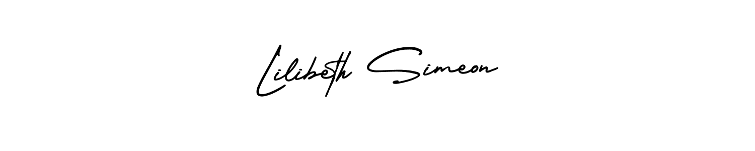 Create a beautiful signature design for name Lilibeth Simeon. With this signature (AmerikaSignatureDemo-Regular) fonts, you can make a handwritten signature for free. Lilibeth Simeon signature style 3 images and pictures png