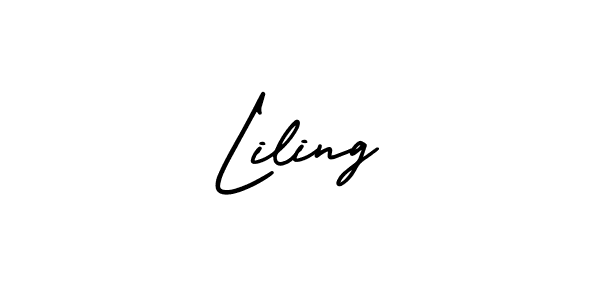 Best and Professional Signature Style for Liling. AmerikaSignatureDemo-Regular Best Signature Style Collection. Liling signature style 3 images and pictures png
